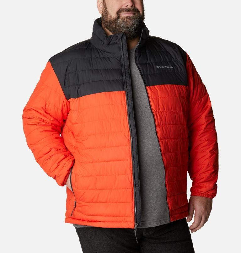 Columbia Powder Lite Isolerte Jakker Herre Oransje | Plus Size 67310M